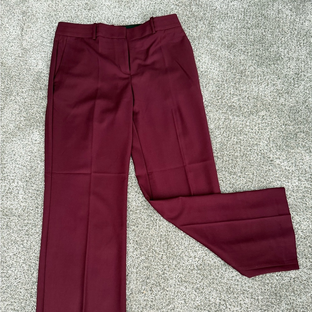 Ann Taylor Burgundy Women's Trousers The Jayne